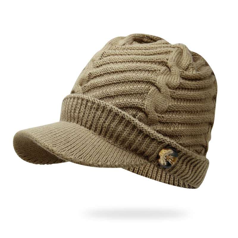 ランニングキャップ　ニット帽子付きゴルフキャップ