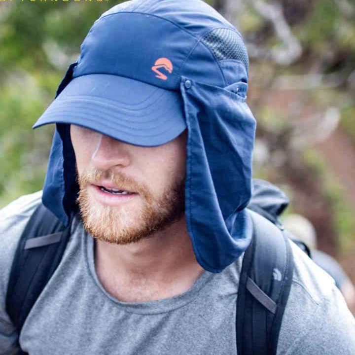 ランニングキャップ　UVカット日よけ付きランニングキャップ