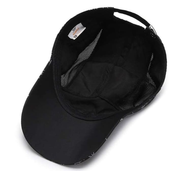 ランニングキャップ　幾何学模様スポーツキャップ