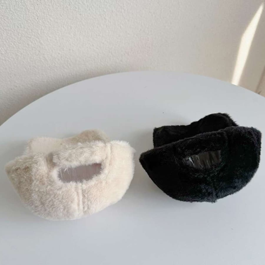 ランニングキャップ　キッズ　キャップ  ふわもこクマちゃん帽子