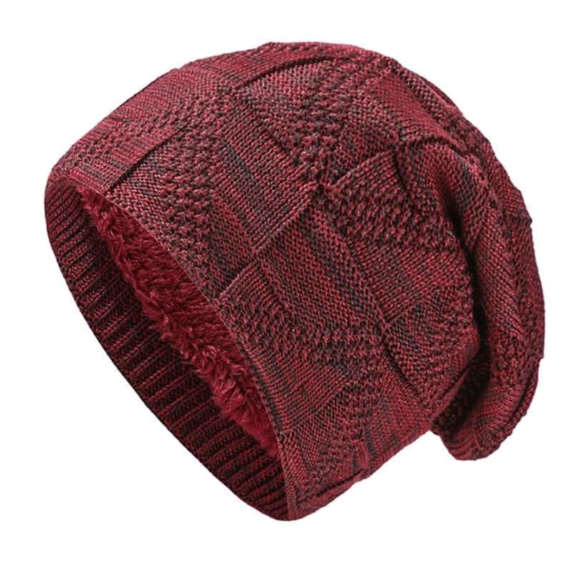 ランニングキャップ　キャップ  暖かニット帽子ふわふわ裏地付き