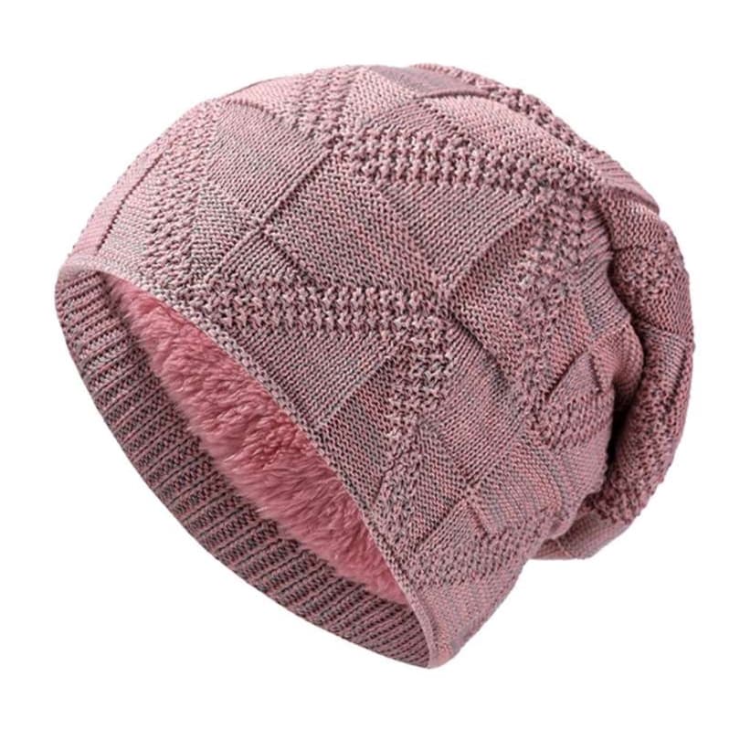 ランニングキャップ　キャップ  暖かニット帽子ふわふわ裏地付き