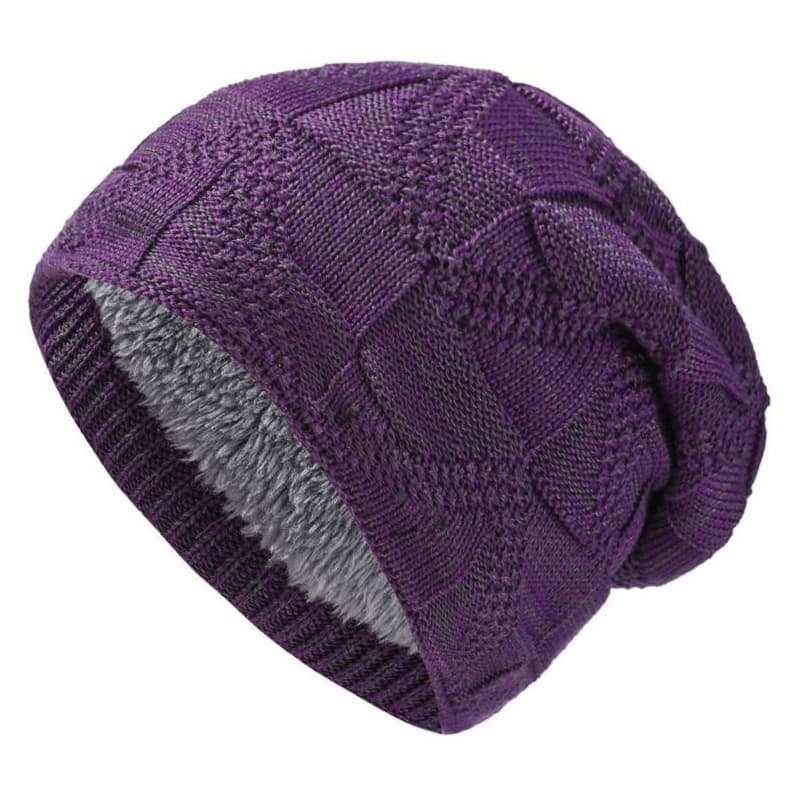 ランニングキャップ　キャップ  暖かニット帽子ふわふわ裏地付き