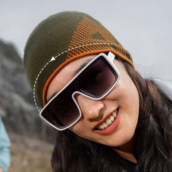 ランニングキャップ　キャップ ランニング 防風保温メリノウールキャップ