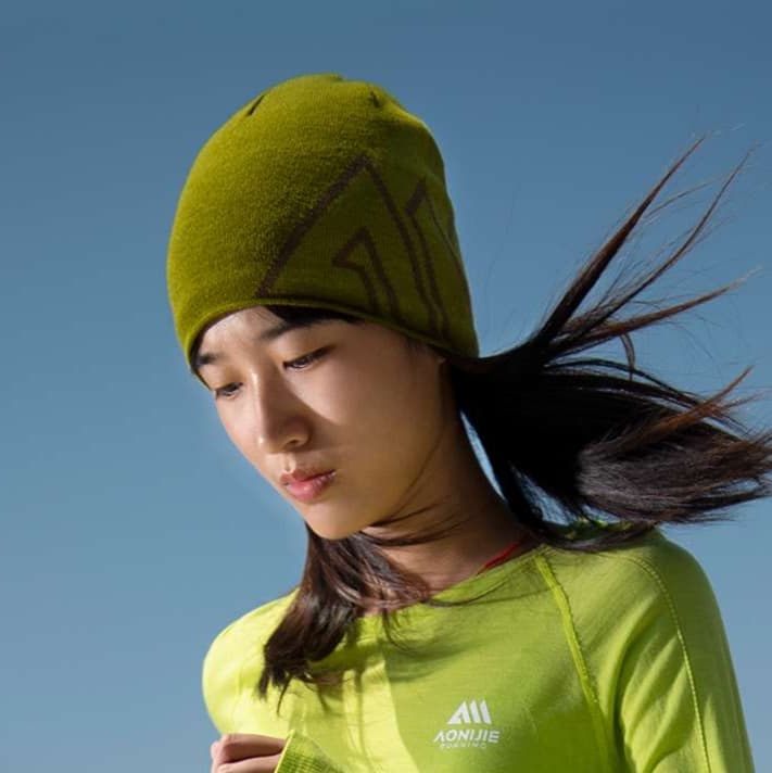 ランニングキャップ　キャップ ランニング 秋冬用伸縮性保温ニット帽