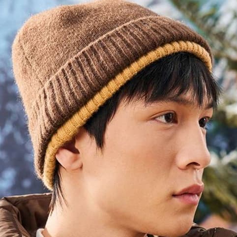 ランニングキャップ　キャップ ランニング 山岳風景ニット帽