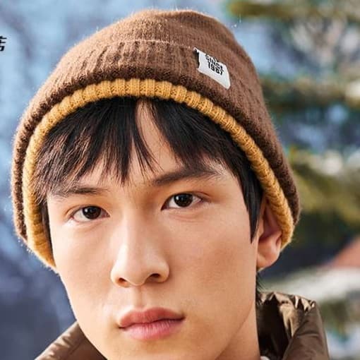 ランニングキャップ　キャップ ランニング 山岳風景ニット帽