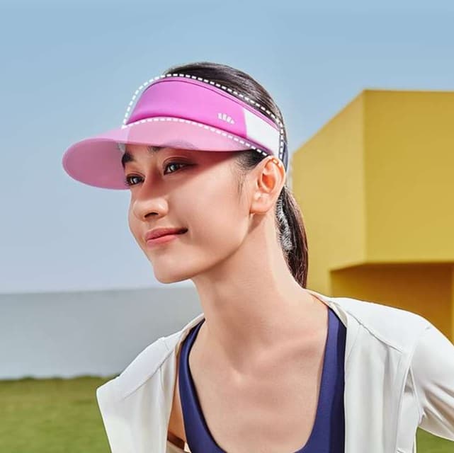 ランニングキャップ　キャップ ランニング サンバイザー付き軽量ランニングキャップ