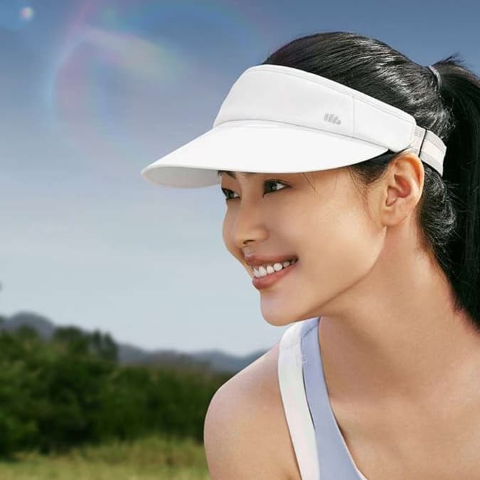 ランニングキャップ　キャップ ランニング サンバイザー付き軽量ランニングキャップ
