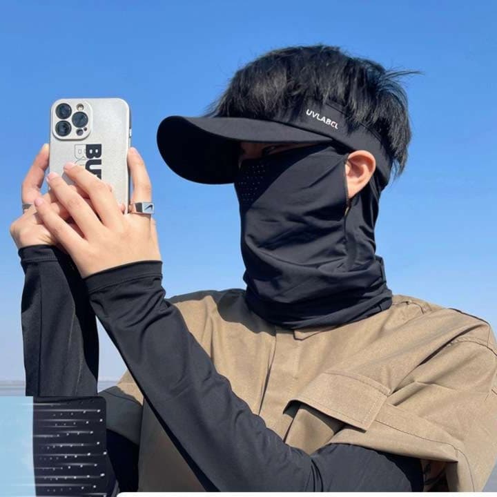 ランニングキャップ　キャップ ランニング 多機能サンバイザーマスクセット