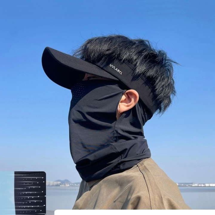 ランニングキャップ　キャップ ランニング 多機能サンバイザーマスクセット