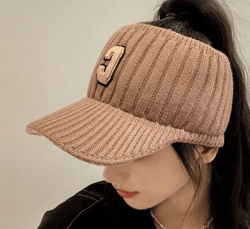 ランニングキャップ　キャップ ランニング ニット地 日除け帽子