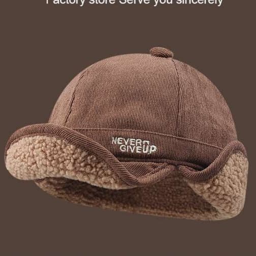 ランニングキャップ　キャップ ランニング もこもこ保温ランニングキャップ