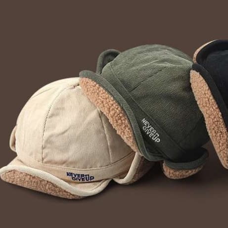 ランニングキャップ　キャップ ランニング もこもこ保温ランニングキャップ