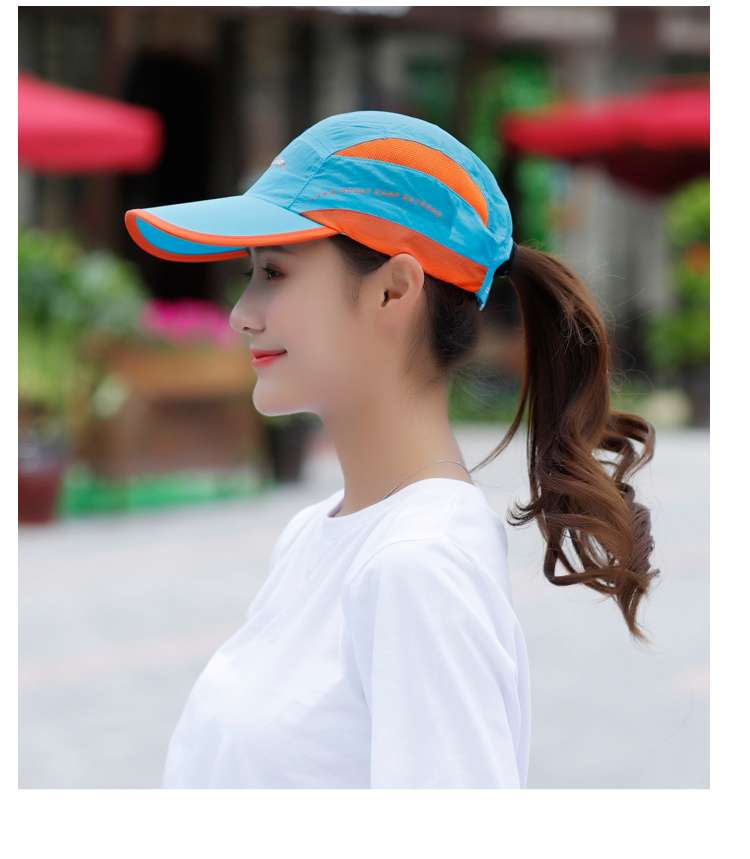 ランニングキャップ　通気性抜群スポーティキャップ