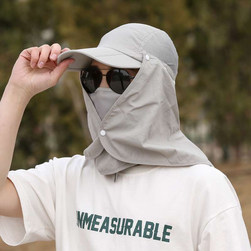 ランニングキャップ　日よけ機能付き全方位キャップ