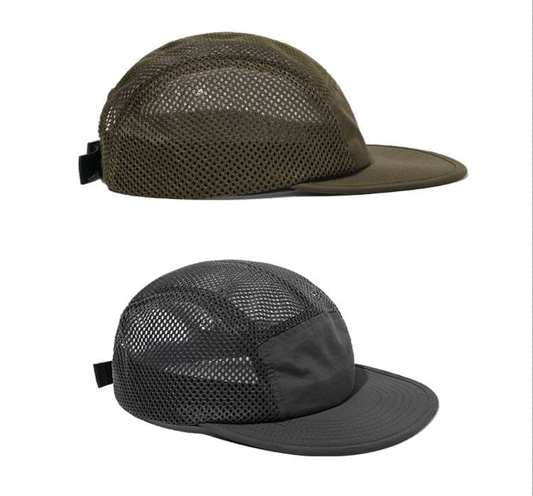 ランニングキャップ　メッシュ構造の速乾性ランニングキャップ