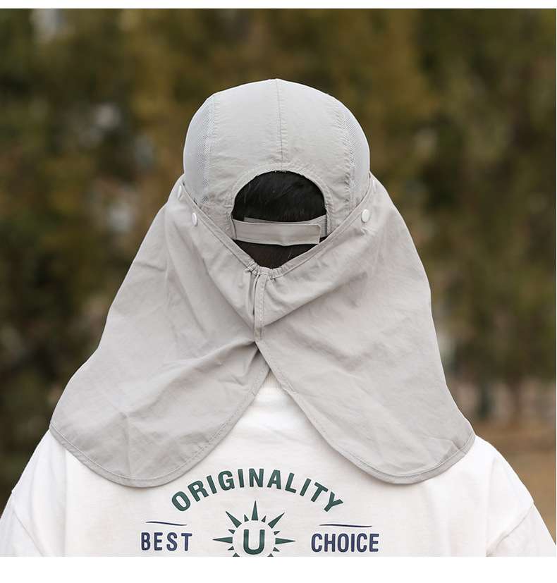 ランニングキャップ　日よけ機能付き全方位キャップ