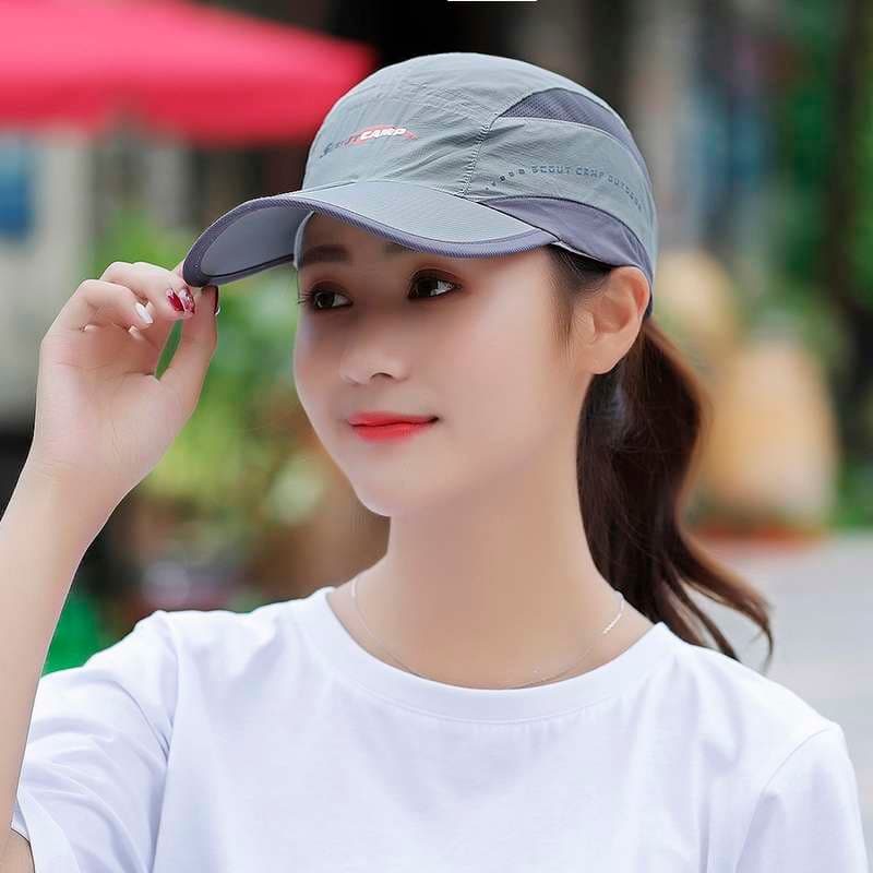 ランニングキャップ　通気性抜群スポーティキャップ