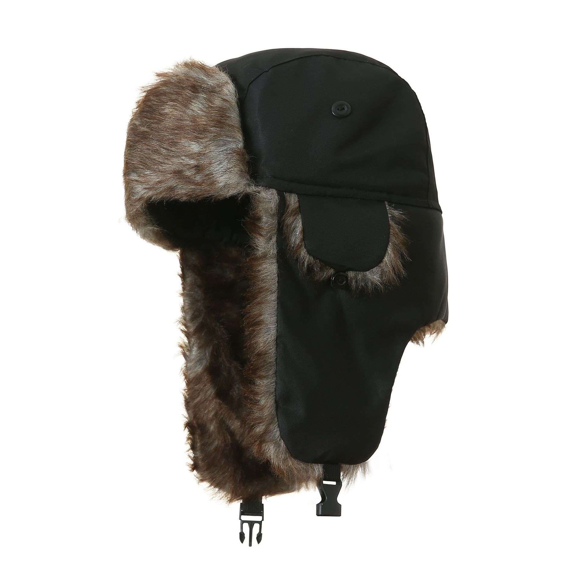 ランニングキャップ　キャップ  防寒ファー付きトラッパーハット