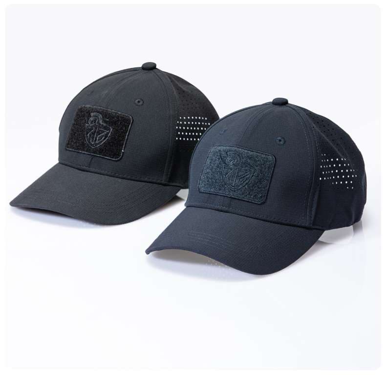 ランニングキャップ　通気性抜群パッチ付きメッシュキャップ