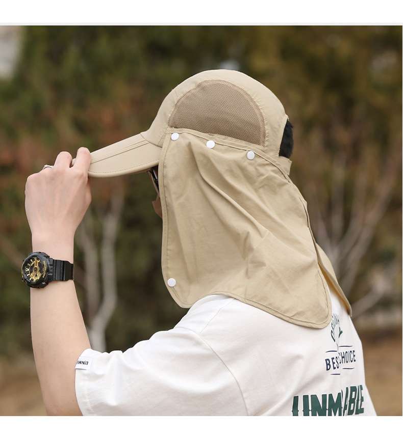 ランニングキャップ　日よけ機能付き全方位キャップ