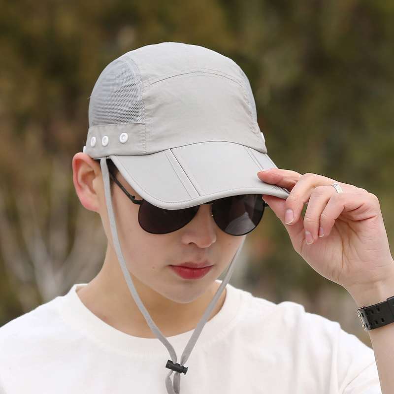 ランニングキャップ　日よけ機能付き全方位キャップ