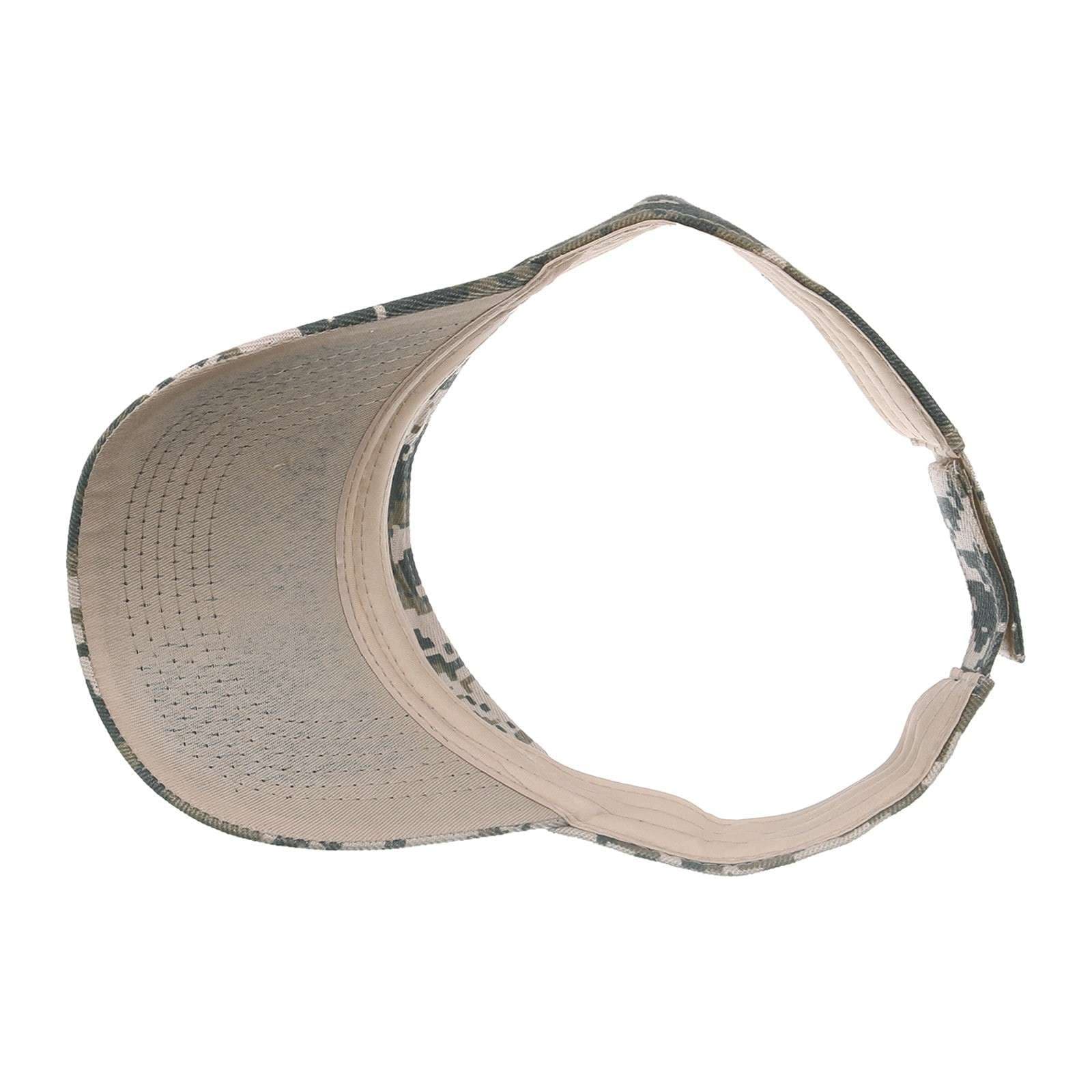 ランニングキャップ　キャップ  迷彩柄サンバイザー