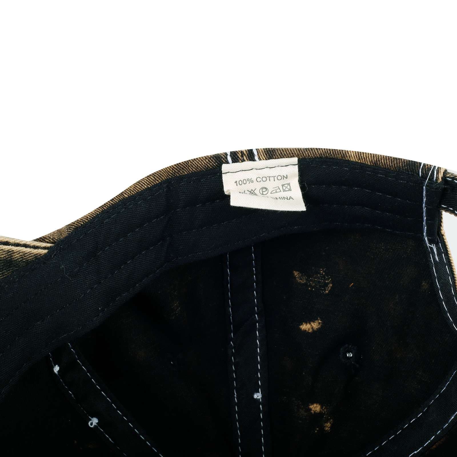 ランニングキャップ　デニム風ウォッシュ加工キャップ