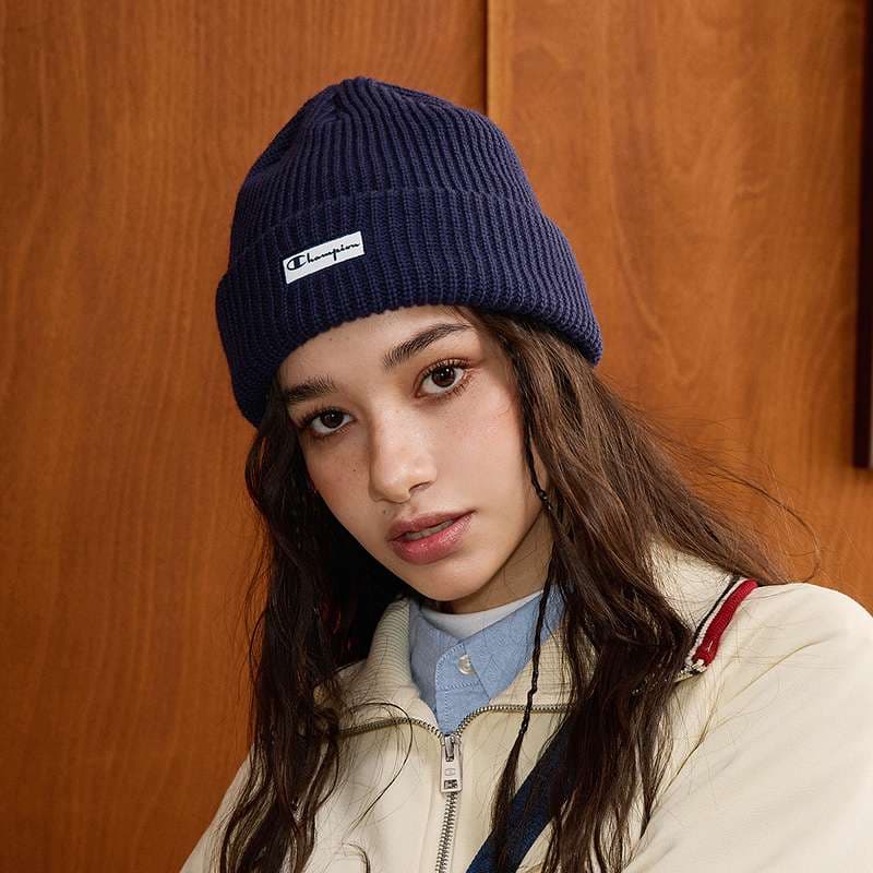 ランニングキャップ　キャップ ランニング シンプル リブニット帽