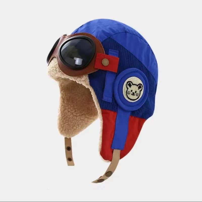 ランニングキャップ　キャップ ランニング 冒険家風あったかパイロット帽