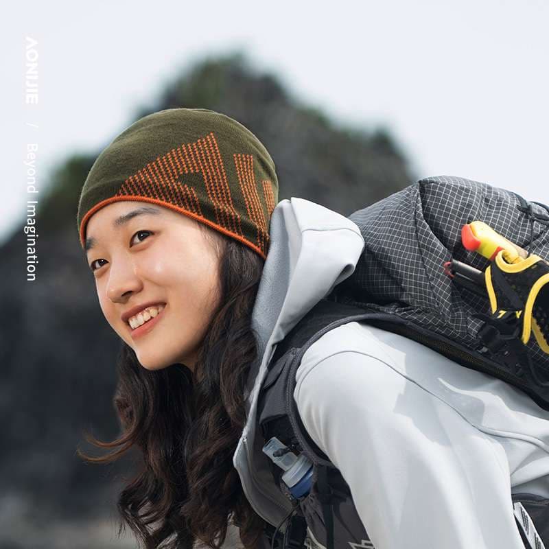 ランニングキャップ　キャップ ランニング 防風保温メリノウールキャップ