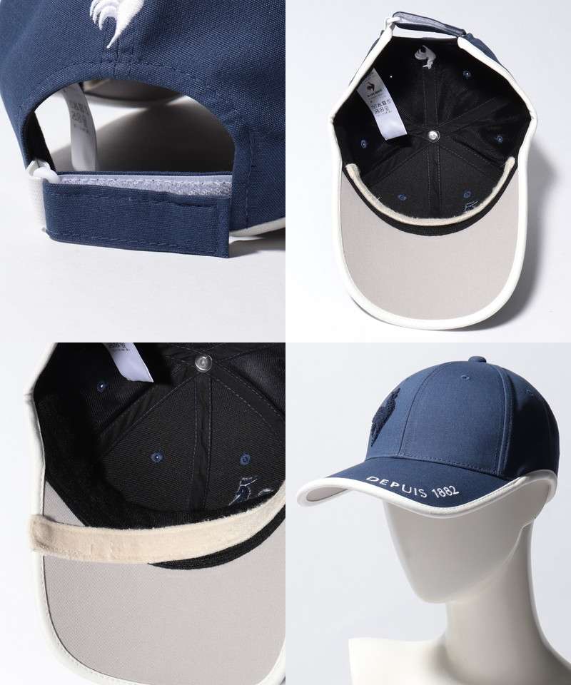 ランニングキャップ　フランス風 刺繍ロゴ入りゴルフキャップ