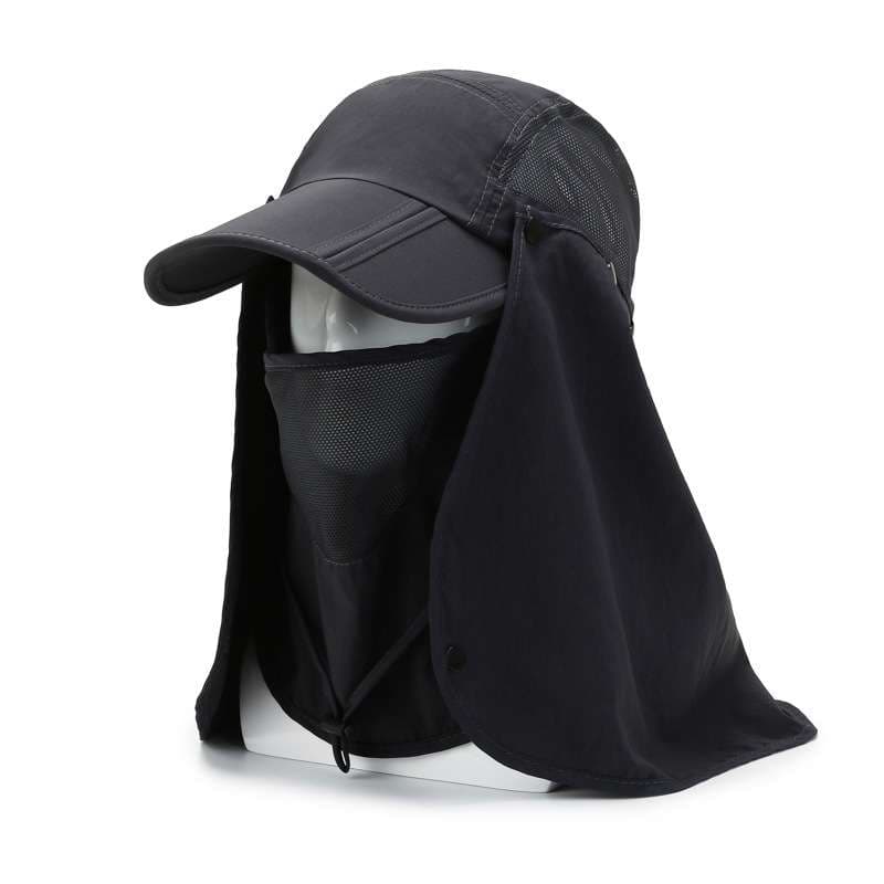 ランニングキャップ　日よけ機能付き全方位キャップ