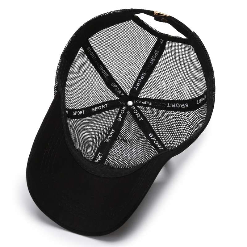 ランニングキャップ　通気性抜群メッシュキャップ