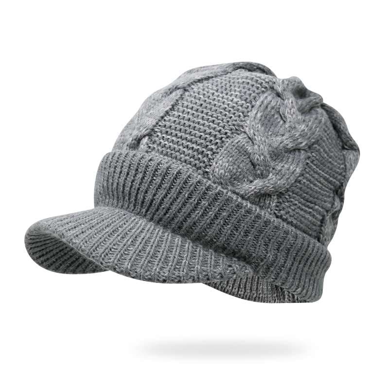 ランニングキャップ　ニット帽子付きゴルフキャップ