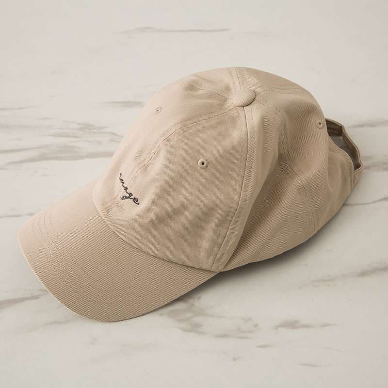 ランニングキャップ　ポニーテール対応 シンプルキャップ