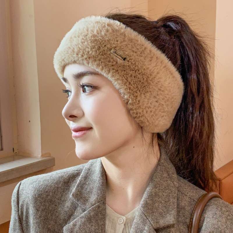 ランニングキャップ　キャップ ランニング もこもこ耳当てヘアバンド