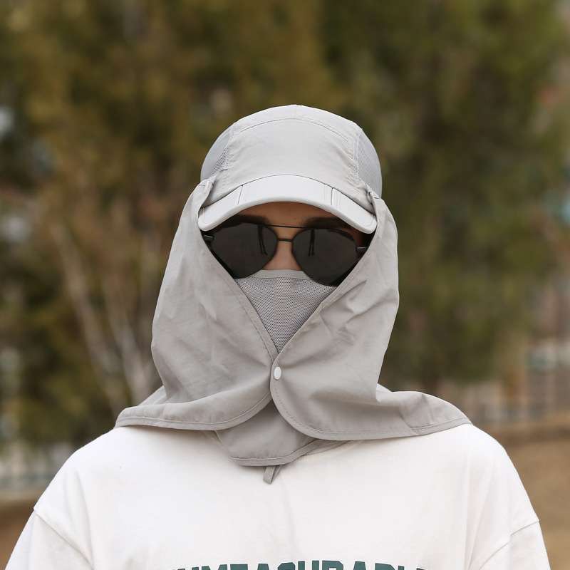 ランニングキャップ　日よけ機能付き全方位キャップ