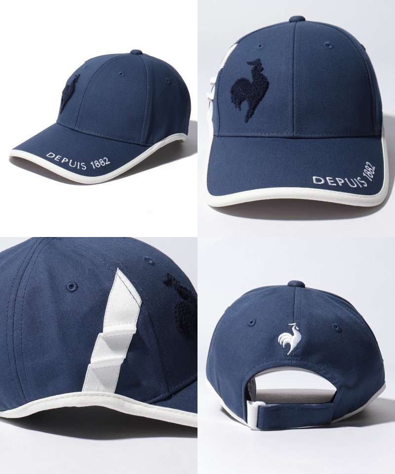 ランニングキャップ　フランス風 刺繍ロゴ入りゴルフキャップ