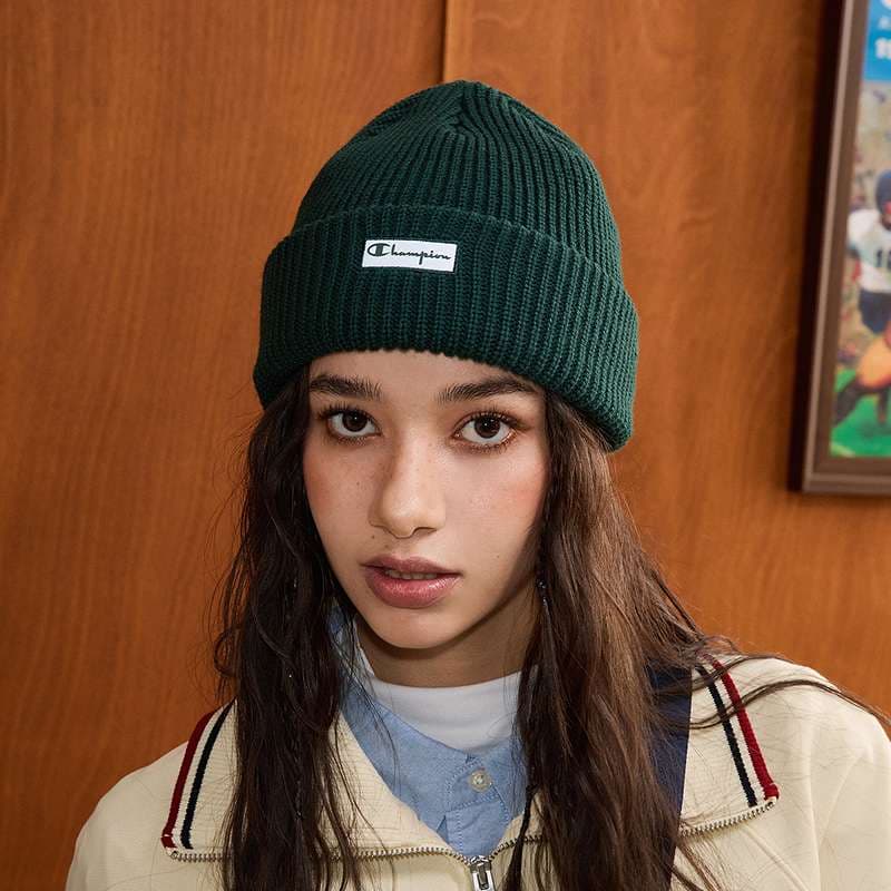 ランニングキャップ　キャップ ランニング シンプル リブニット帽