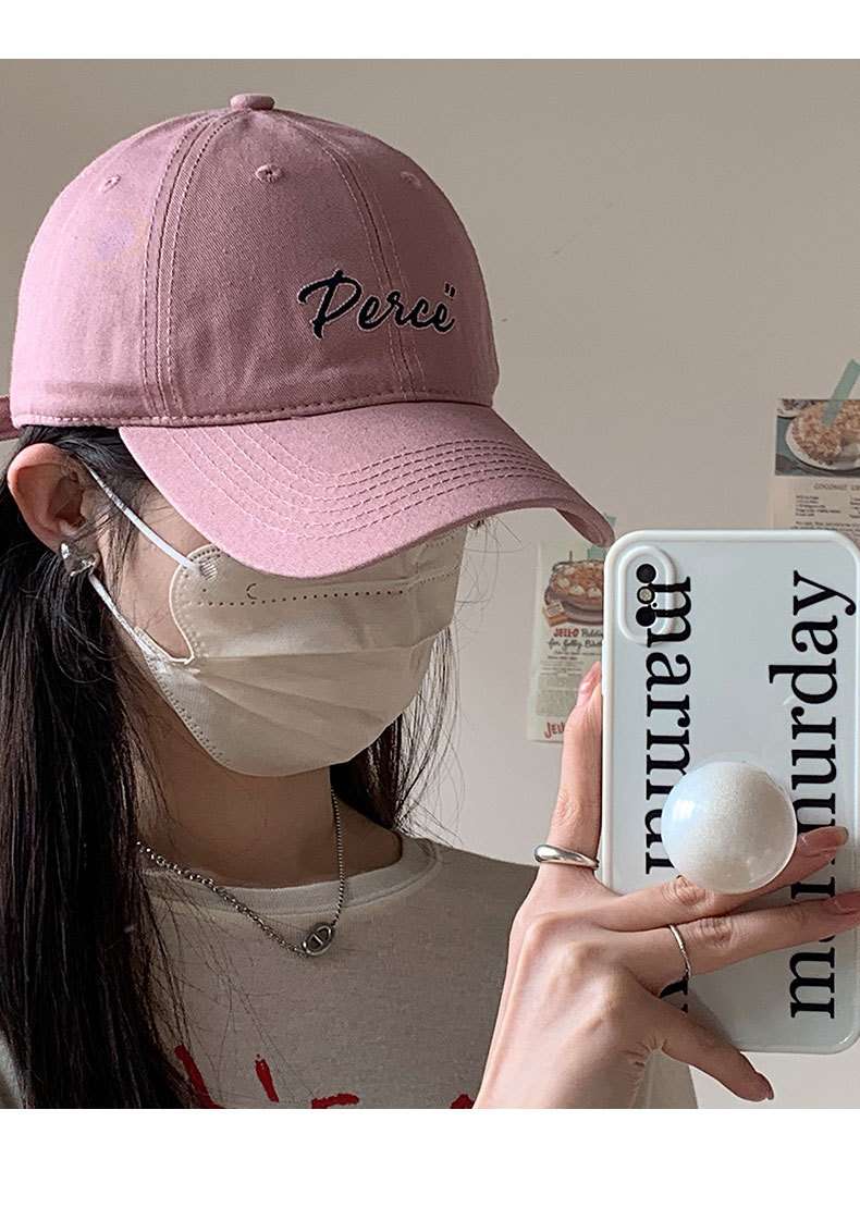 ランニングキャップ　ピースロゴ刺繍入りキャップ