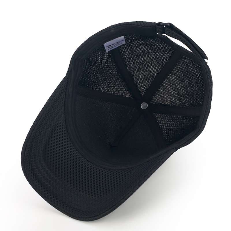 ランニングキャップ　メッシュ素材スポーツキャップ