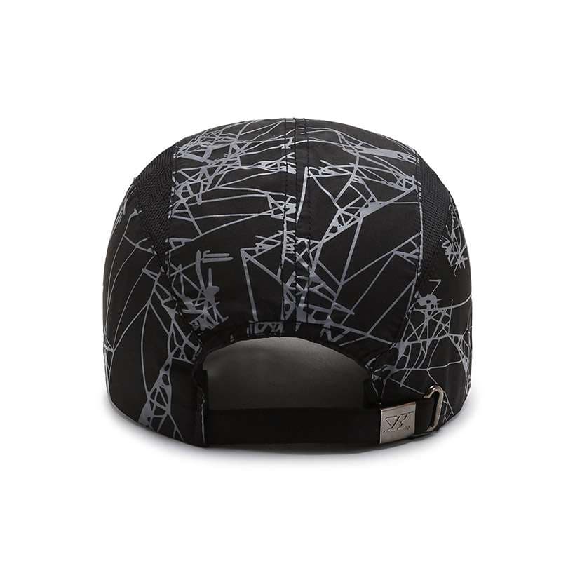 ランニングキャップ　幾何学模様スポーツキャップ