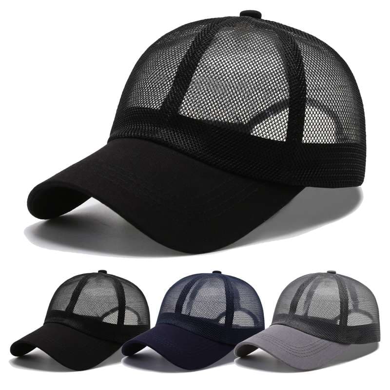 ランニングキャップ　通気性抜群メッシュキャップ