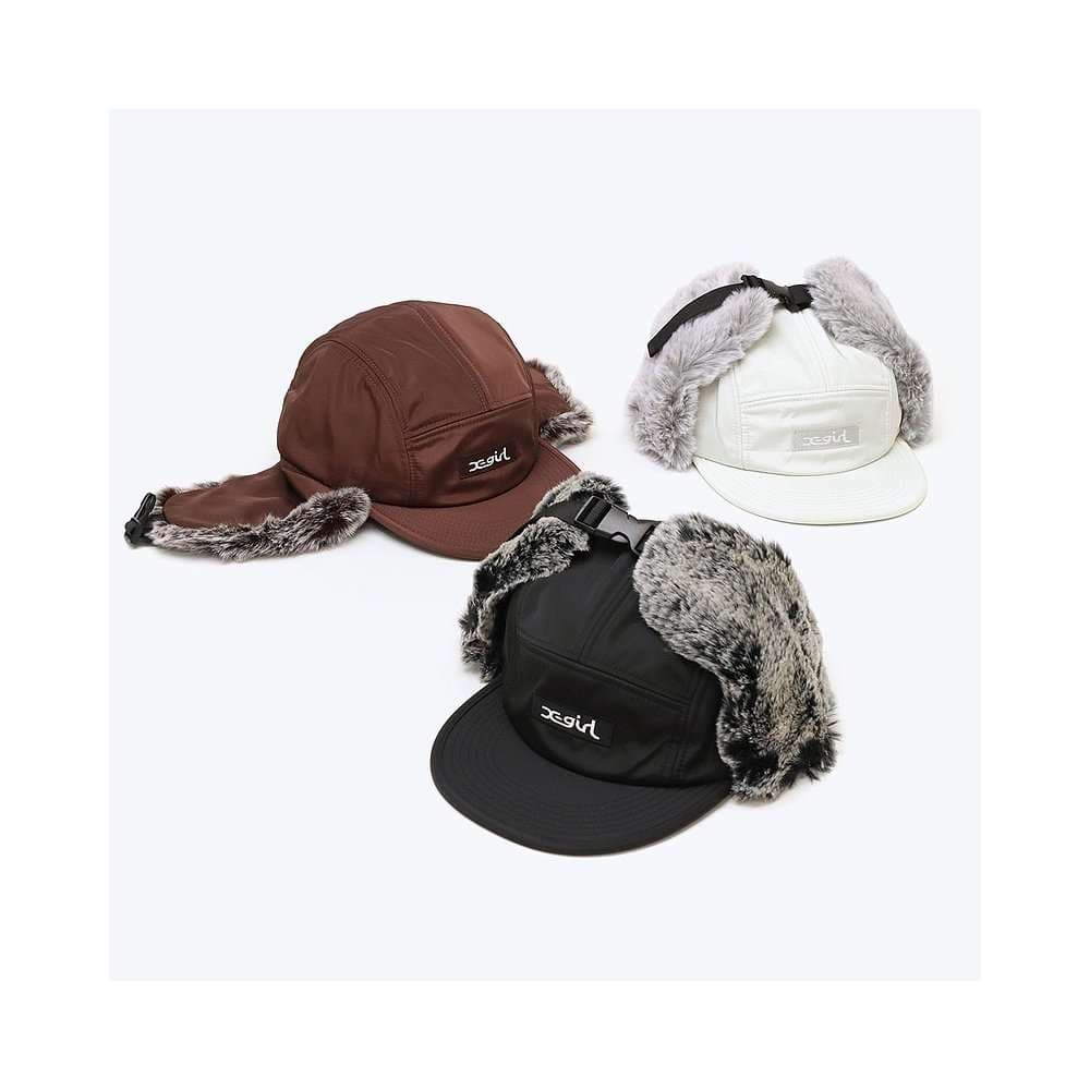 ランニングキャップ　キャップ ランニング 防寒ファー付きキャップ