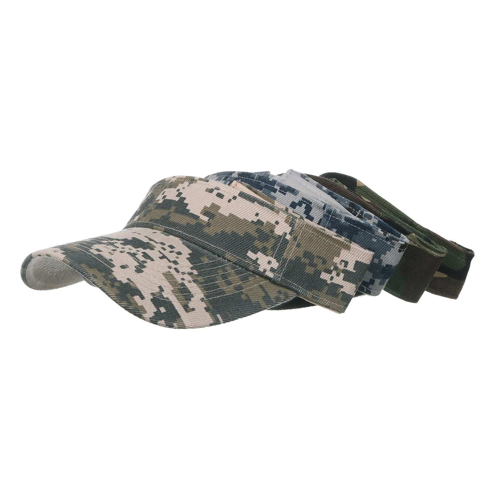 ランニングキャップ　キャップ  迷彩柄サンバイザー