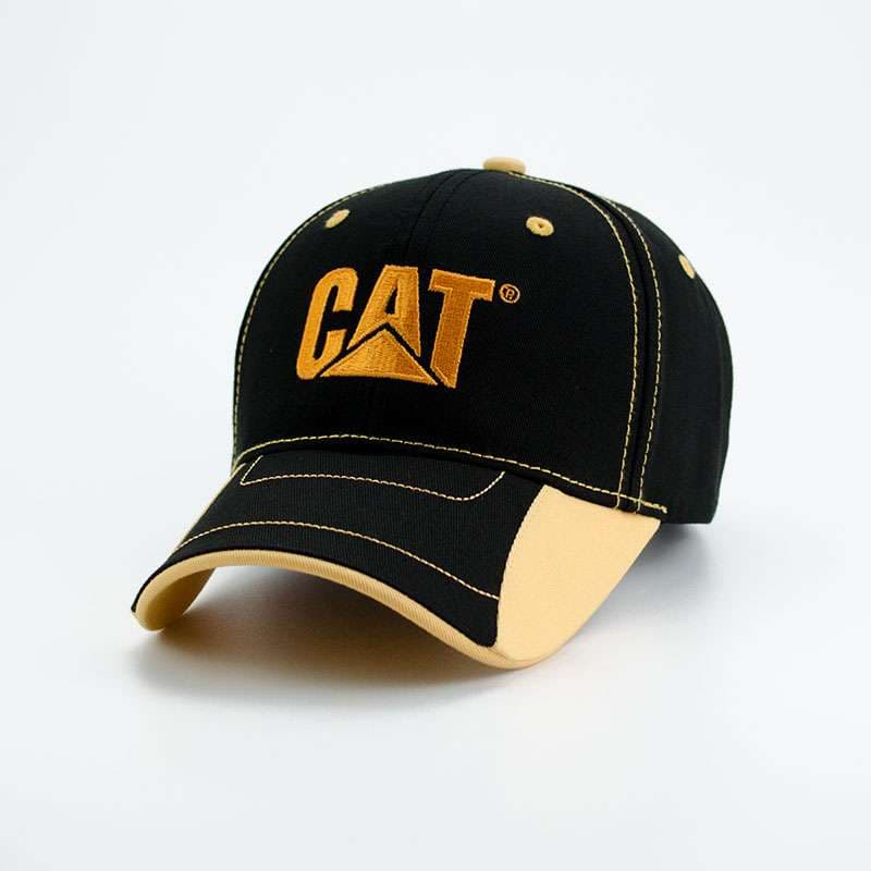 ランニングキャップ キャタピラー ロゴ入り メッシュキャップ