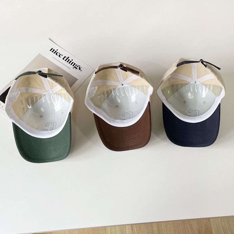 ランニングキャップ クラシック レター刺繍 ツートン キャップ
